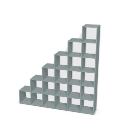 Regał schodkowy z 4 segmentami