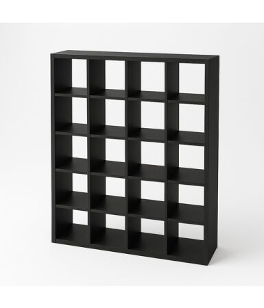 Regał z przegrodami i półkami: 4 x 5