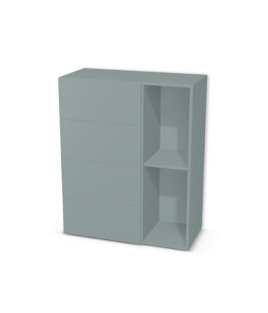 Komoda 2 segmenty z szufladami i drzwiami