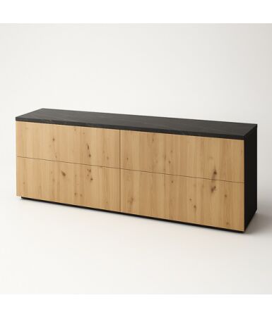 Komoda 2 segmenty z szufladami i drzwiami