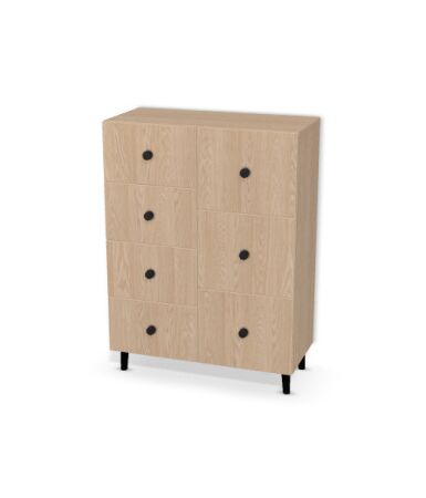 Komoda 2 segmenty z szufladami i drzwiami