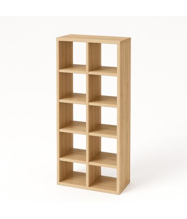 Regał z przegrodami i półkami: 4 x 5