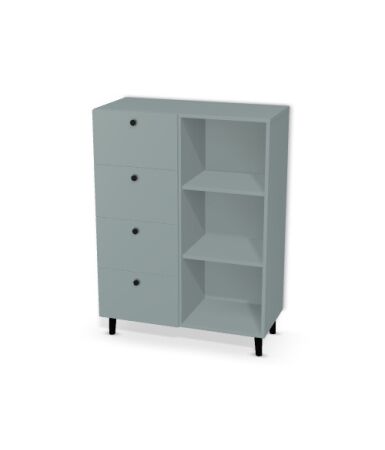 Komoda 2 segmenty z szufladami i drzwiami