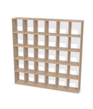 Regał z przegrodami i półkami: 4 x 5