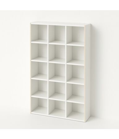 Regał z przegrodami i półkami: 4 x 5